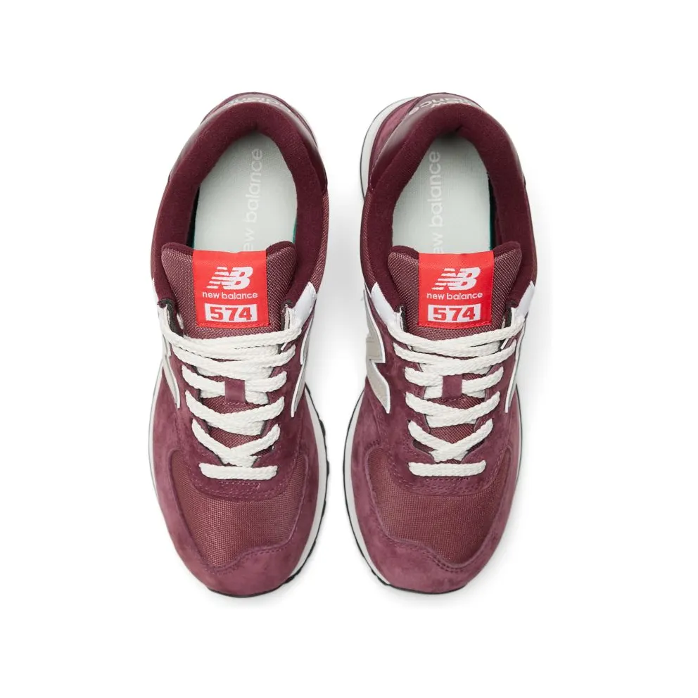 New Balance 574 Suede Maroon Grey (U574HMG)