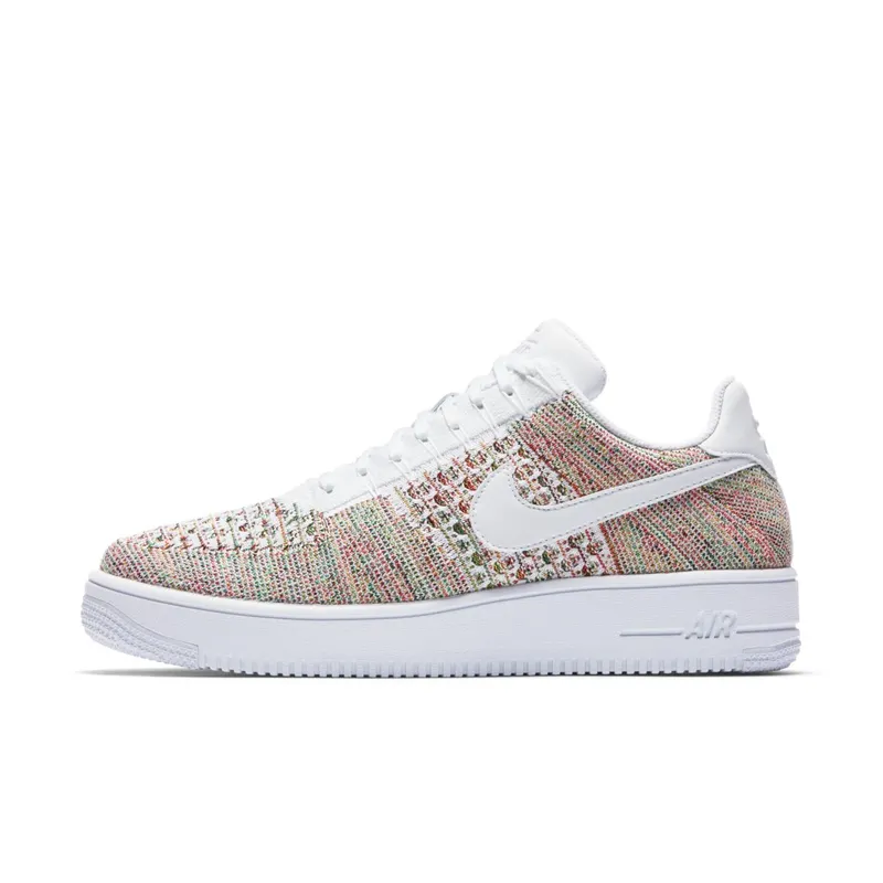 Nike Air Force 1 Ultra Flyknit Low Multi-Color Yellow Strike/White-Bright Crimson-White (817419-701)