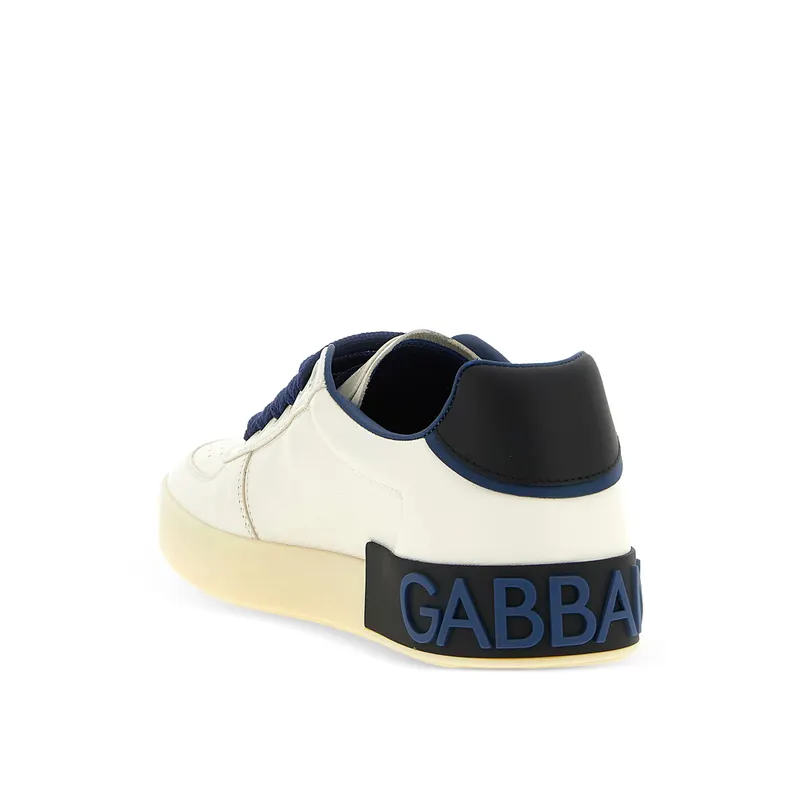 Dolce & Gabbana Portofino Leather “Neutrals/Blue” (CS2392 A0218 8F190)