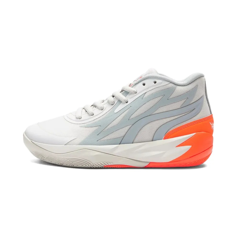 Puma LaMelo Ball MB.02 JR “Platinum Gray Ultra Orange” (378358-02)