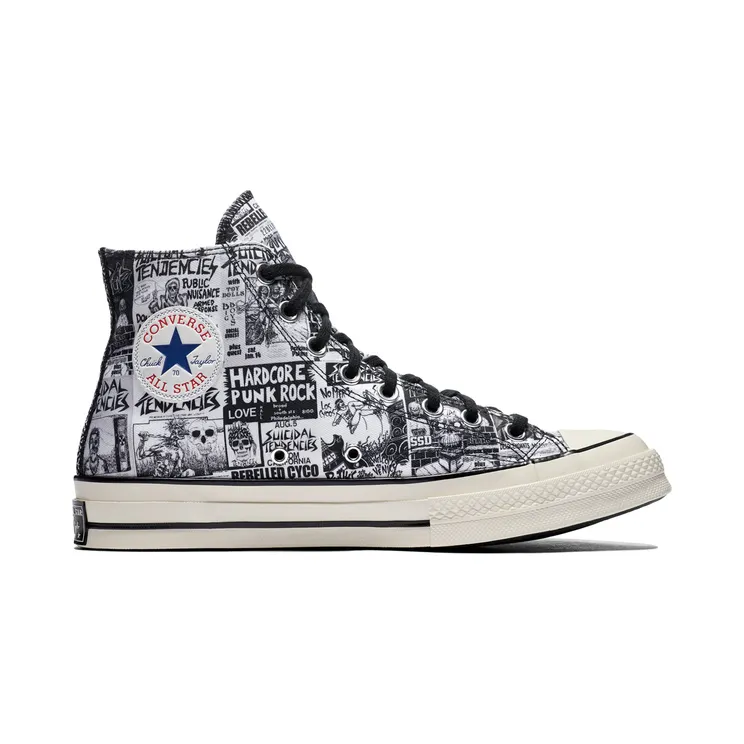 Converse Suicidal Tendencies x Chuck 70 Hi ‘White Black’ White/Black (162880C)