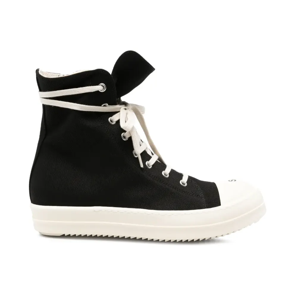 Rick Owens DRKSHDW Tower sneakers in black/milk white So Cunt DU02F6800DOEP7/T_DARKS-911_600-46