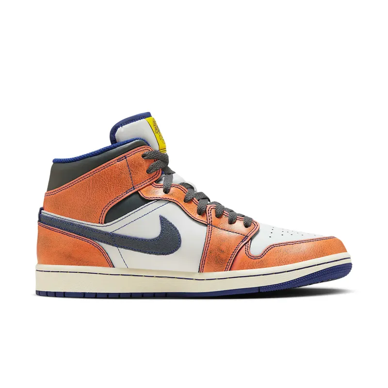 Jordan 1 Mid SE Summit White Crimson Bliss Deep Royal Blue Iron Grey (FV3619-106)