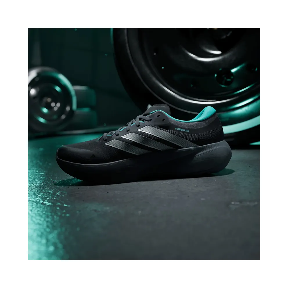 Adidas SUPERNOVA RISE 3 MERCEDES AMG PETRONAS F1 TEAM Shoes Core Black / Silver Metallic / Semi Mint Rush (KJ3671)