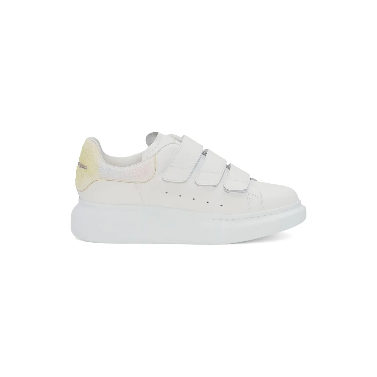 Alexander McQueen Oversized Touch-Strap White Yellow Pink Crystal (733016 WICYI 9035)