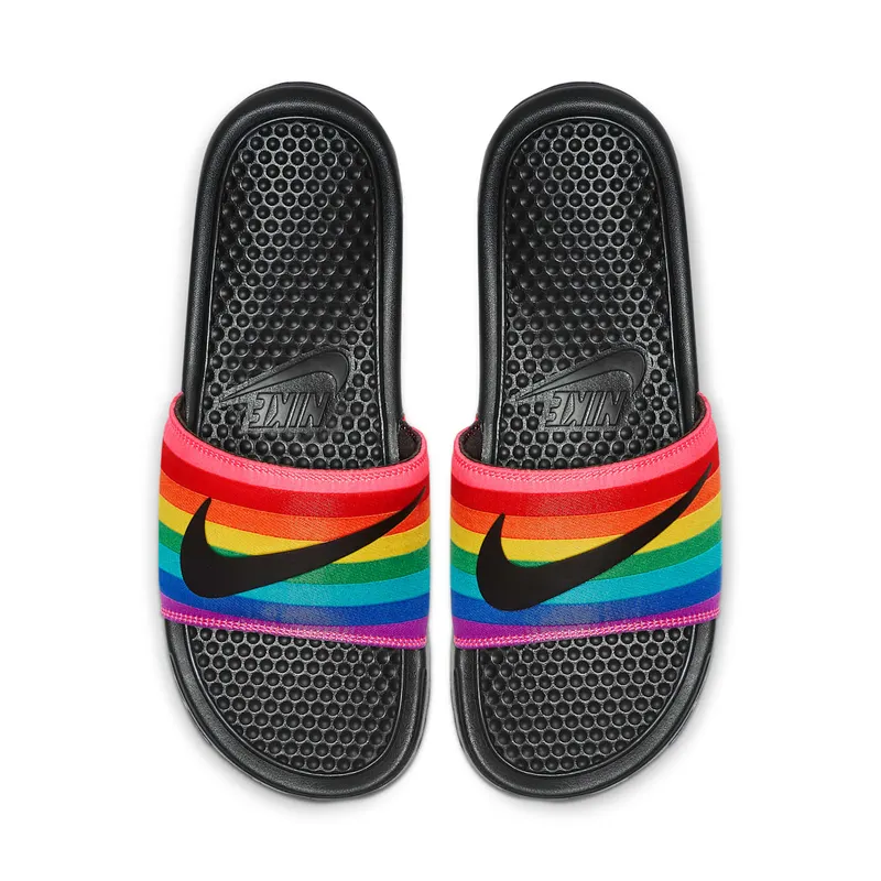 Nike Benassi JDI Be True (2019) Black/Black-Multi-Color (CD2717-001)