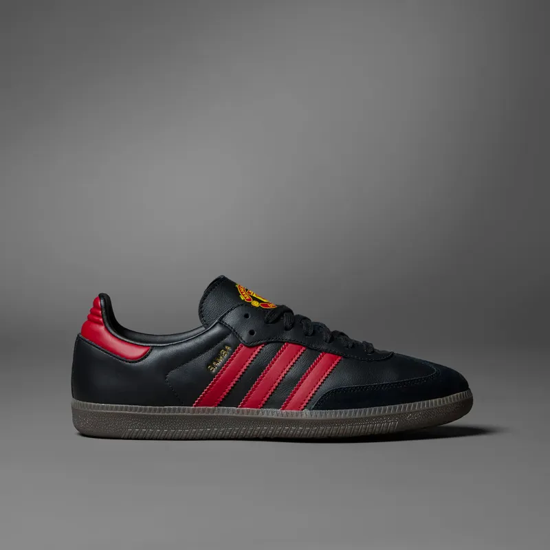 Adidas Samba Team Core Black / Real Red / Gum (HQ7030)