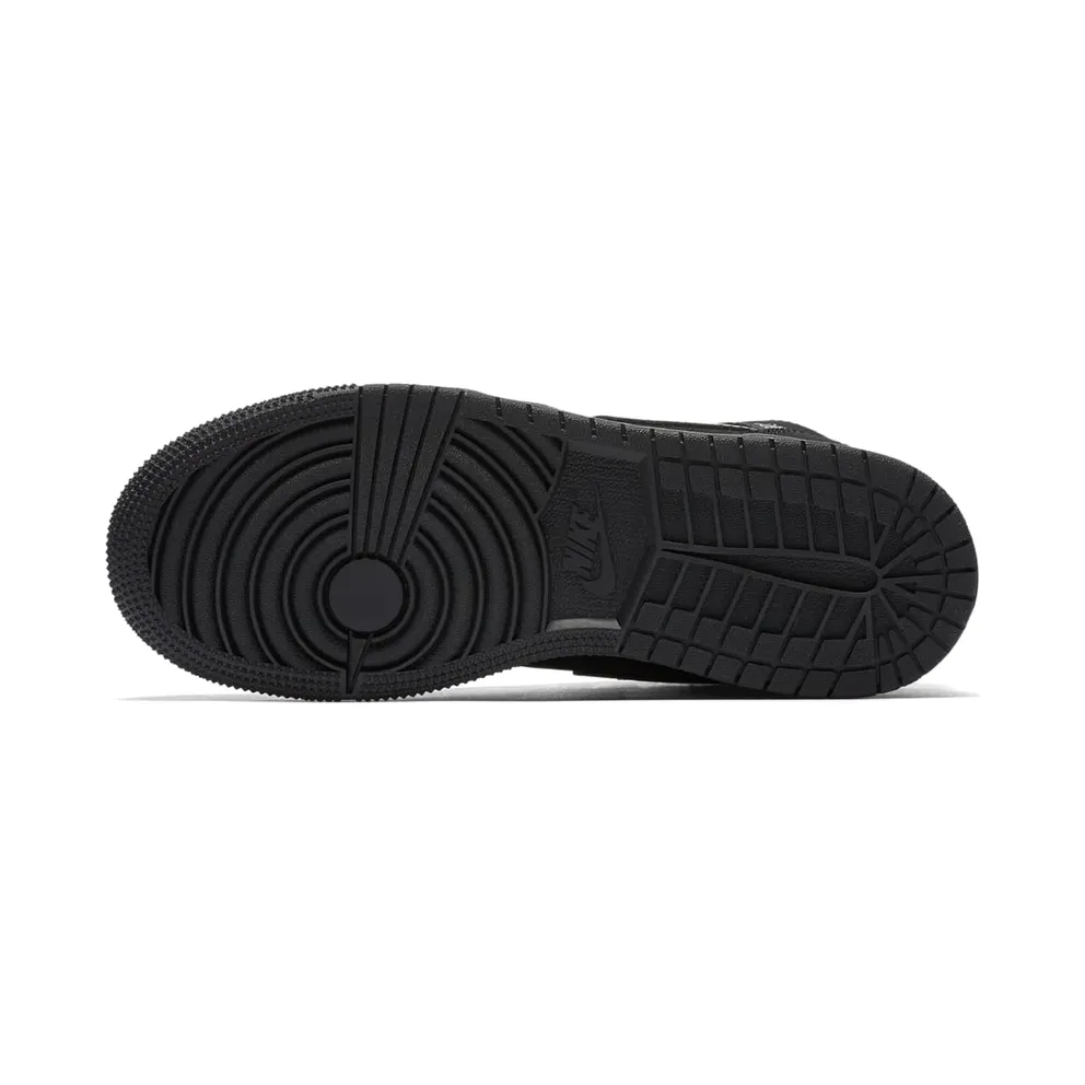 Jordan 1 Mid Triple Black 2016 (GS) Black/Dark Grey-Black (554725-050)