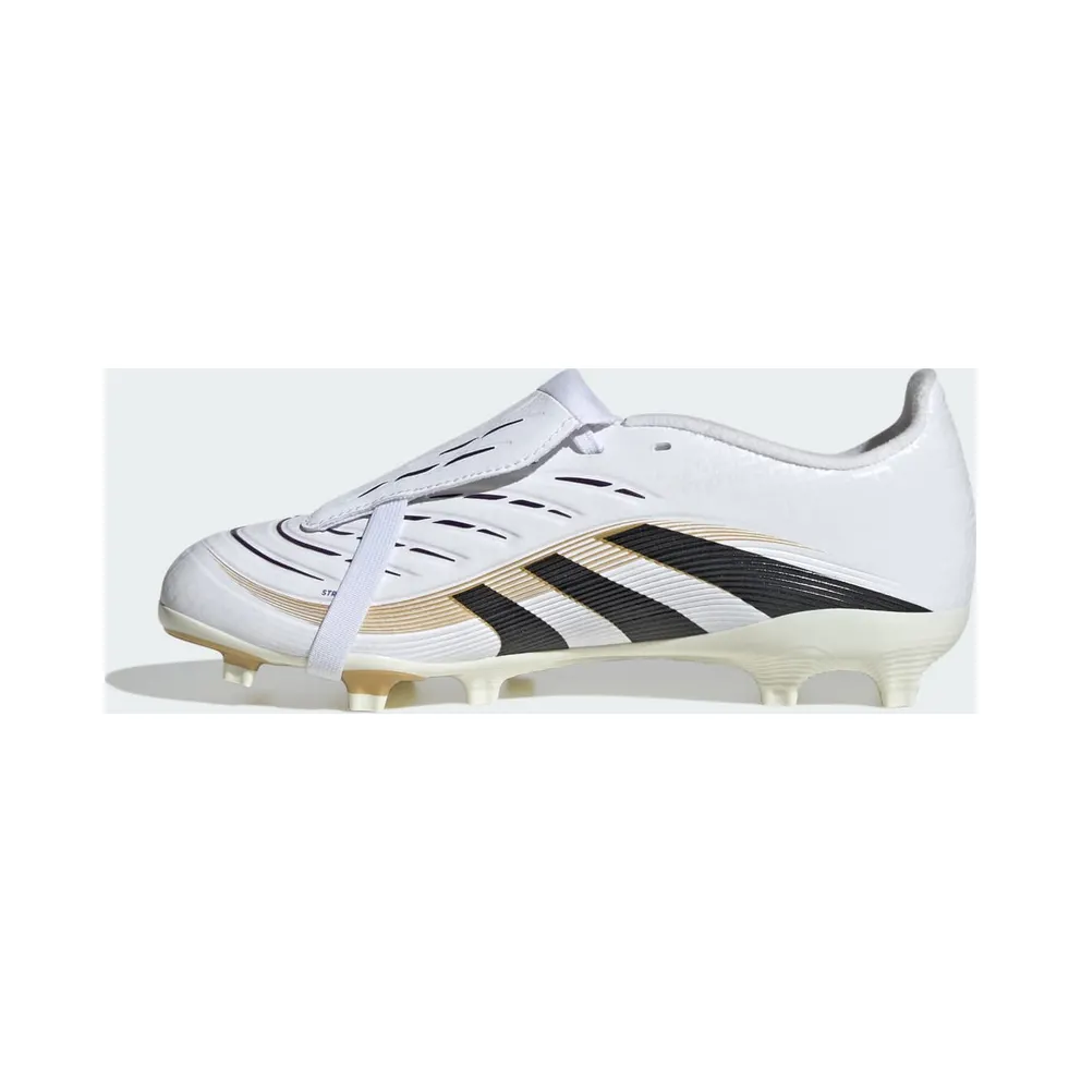 adidas Predator League Fold-Over Tongue FG/MG Cloud White Core Black Gold Metallic (IH9587)