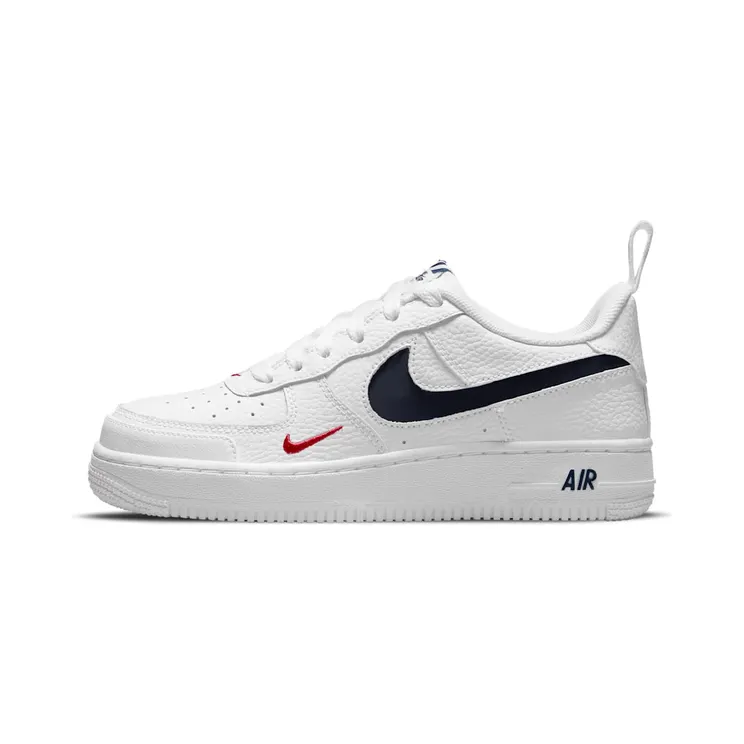 Nike Air Force 1 Low ’07 LV8 Patriots (GS) “White / University Red / Midnight Navy” (DM3211-100)