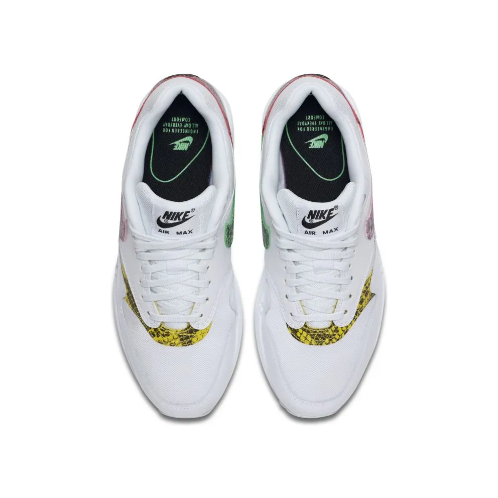 Nike Air Max 1 Animal Pack White (W) White/Electro Green-Opti Yellow-Psychic Pink (BV1977-100)