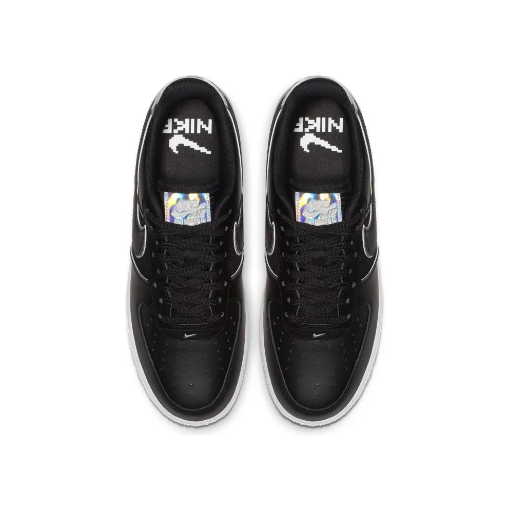 Nike Air Force 1 Low Black Iridescent Outline Black/Black-Black (AT6147-001)