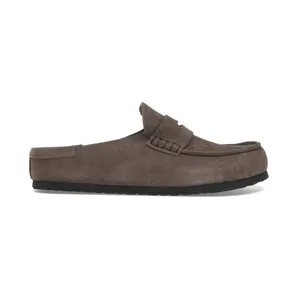 Birkenstock Naples Wrapped Suede Leather Concrete Grey (1029672)