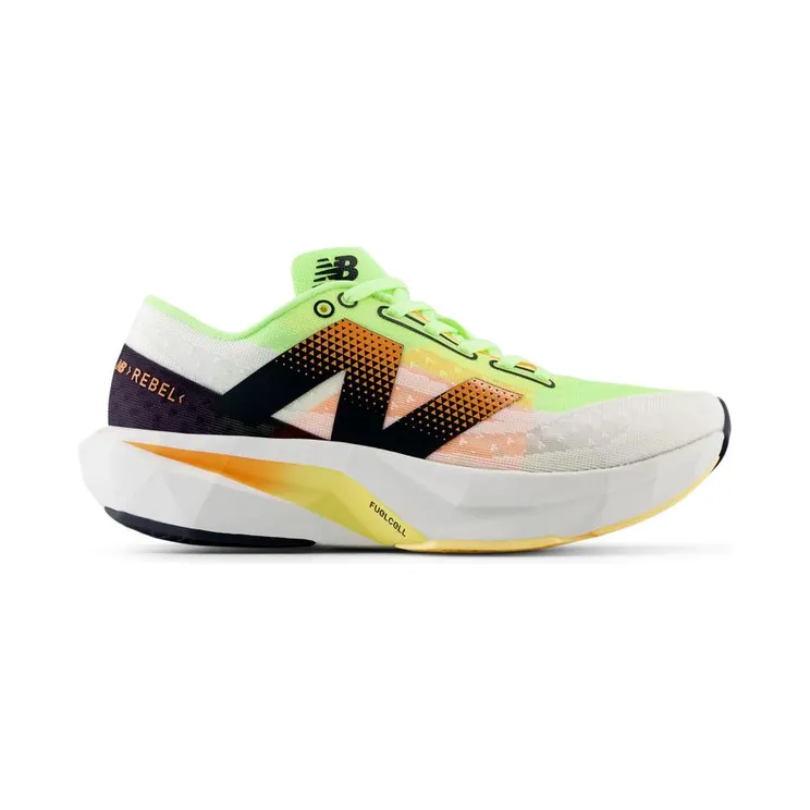 New Balance FuelCell Rebel v4 Bleached Lime Glo Hot Mango (MFCXLL4)