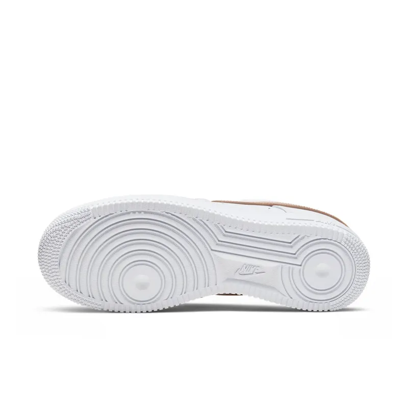 Nike Air Force 1 Low White Vachetta Tan White/Black-Metallic Gold-Vachetta Tan (CU6675-100)