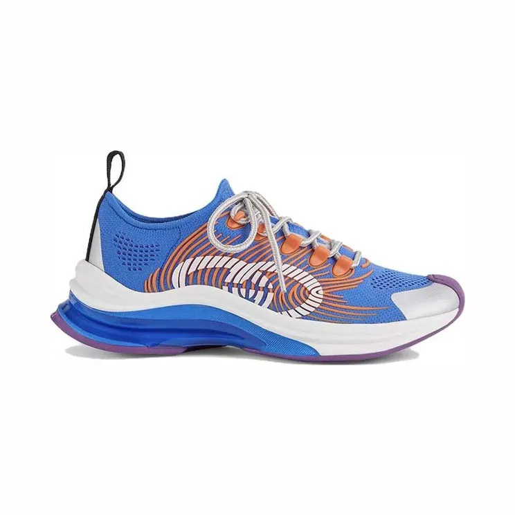 Gucci Monogram Sneakers Blue Orange (680902 UFE10 8880)