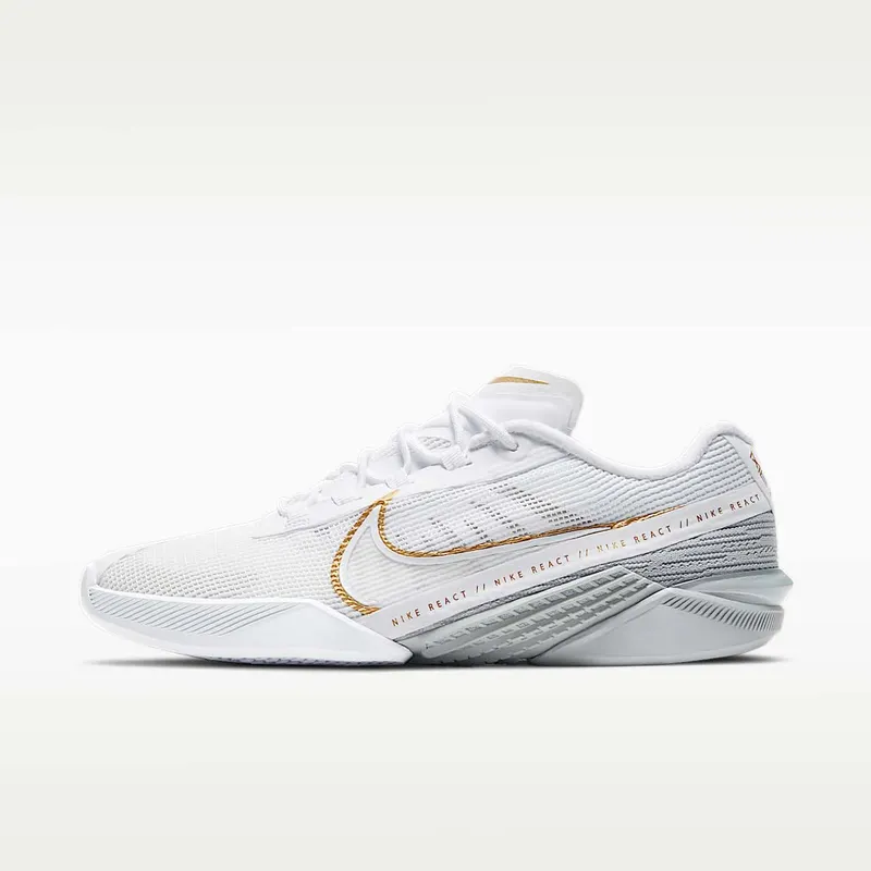 Nike React Metcon Turbo White Metallic Gold (CT1249-100)