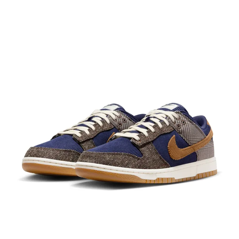 Nike Dunk Low Premium “Tweed & Corduroy / Midnight Navy” (FQ8746-410)
