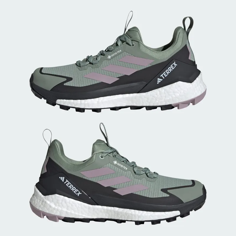adidas Terrex Free Hiker 2.0 Low Gore-Tex Silver Green Preloved Fig Carbon (IE5100)