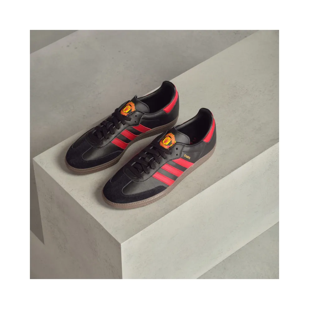 Adidas Samba Team Core Black / Real Red / Gum (HQ7030)