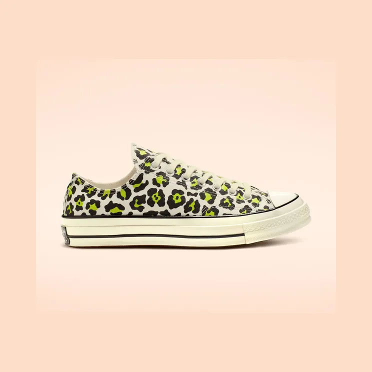 Converse Chuck Taylor All Star 70 Ox Leopard White Bold Lime (164410C)