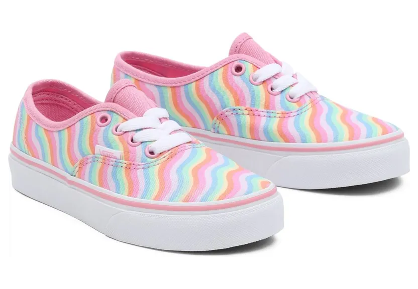 VANS Wavy Rainbow Authentic Kinderschoenen Roze (VN0A3UIVARI)