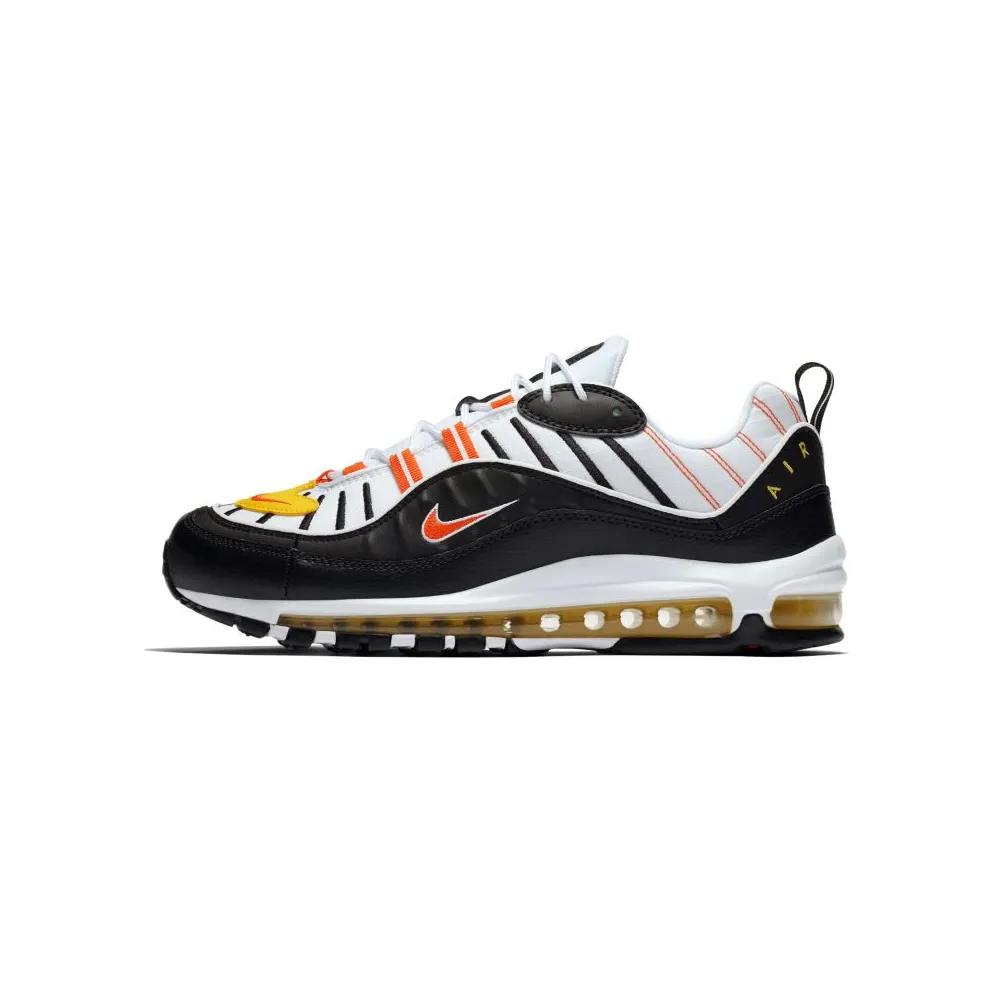 Nike Air Max 98 Black White Yellow Crimson Black/White/Chrome Yellow (640744-016)
