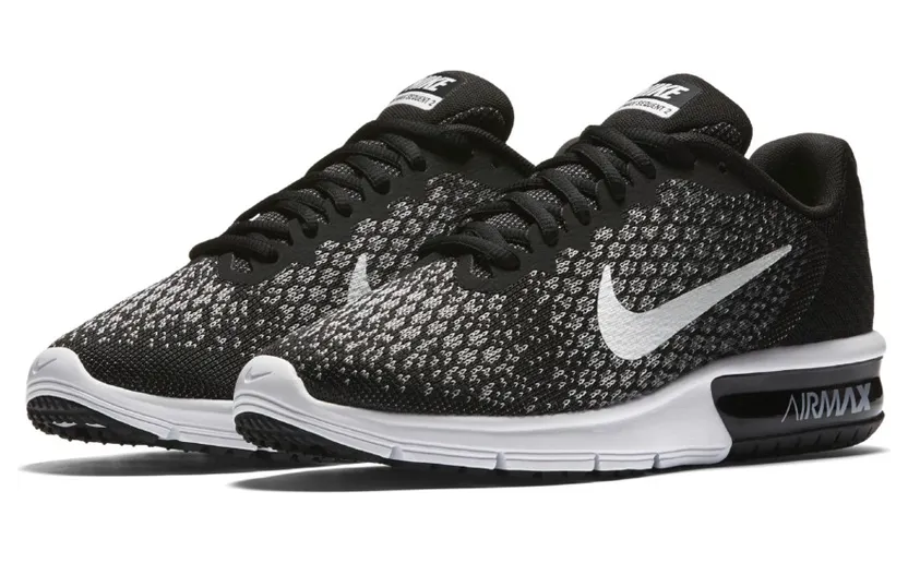 Nike Air Max Sequent 2 Black White-Dark Grey (W)