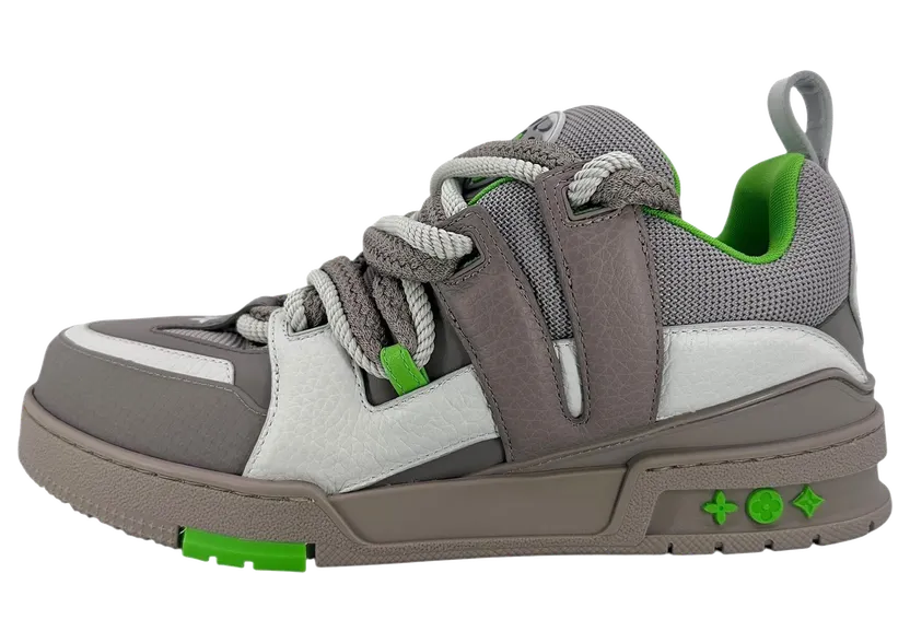 Louis Vuitton LV Skate Sneaker “Grey/Green” (1ABZ4R)