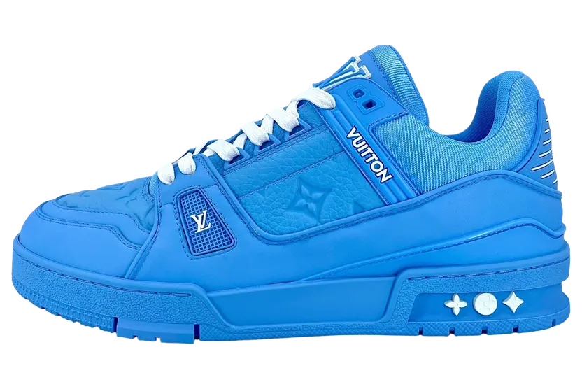Louis Vuitton LV Trainer Low Embossed Monogram “Light Blue” (1AARFI)