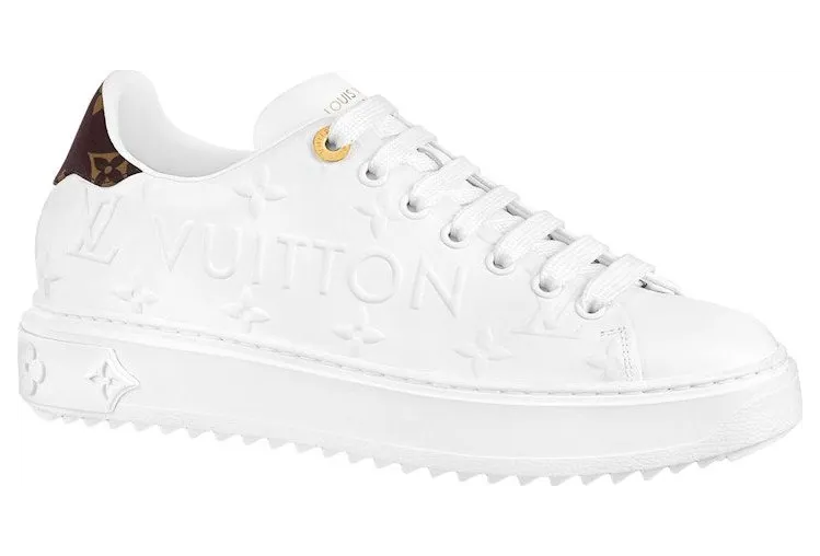 Louis Vuitton Time Out Debossed LV Monogram Leather White (1AAP6H)