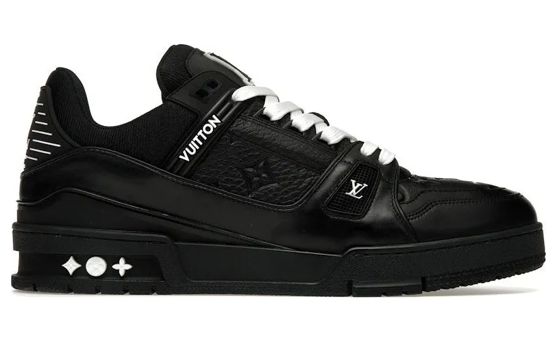 Louis Vuitton Trainer Black Embossed Monogram (1AAREY)