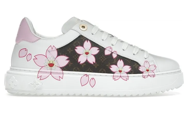 Louis Vuitton x Takashi Murakami Timeout Sneaker Cherry Blossom White (1AGWOL)