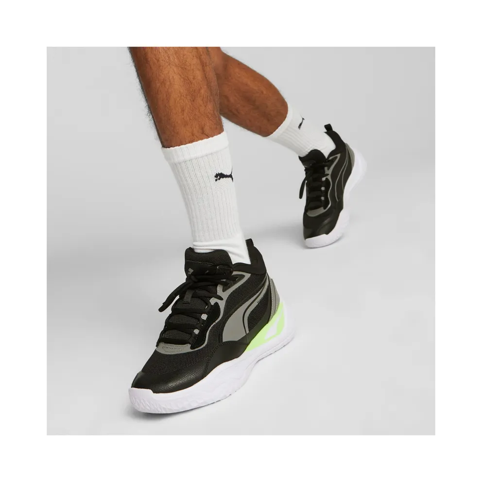 Puma Playmaker Pro Basketball Shoes Black/Green (37757216)