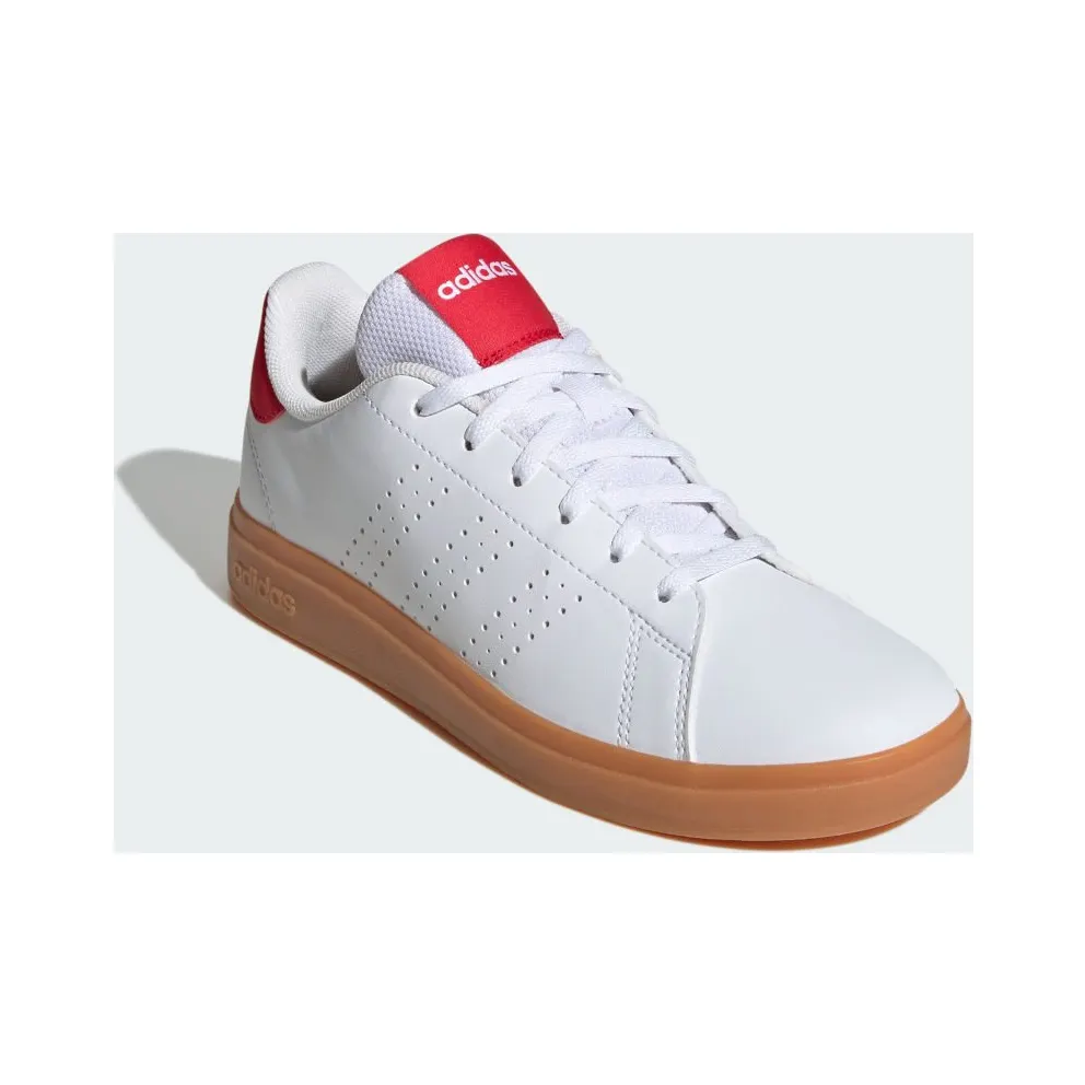 Adidas Advantage Base 2.0 Cloud White / Pure Ruby / Gum (JH9869)