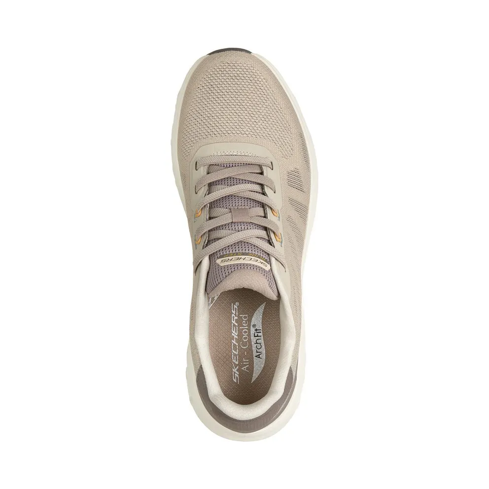 Skechers Arch Fit Glide-Step Wave – Bremet Sneaker Taupe