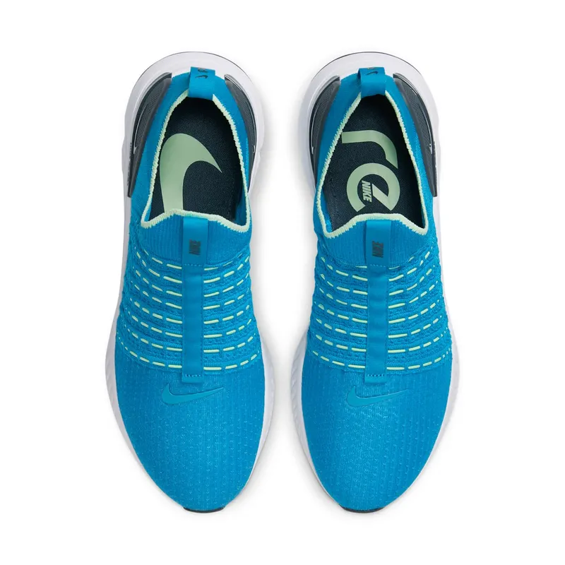 Nike React Phantom Run Flyknit 2 Blue Orbit Vapor Green Deep Ocean (CJ0277-402)