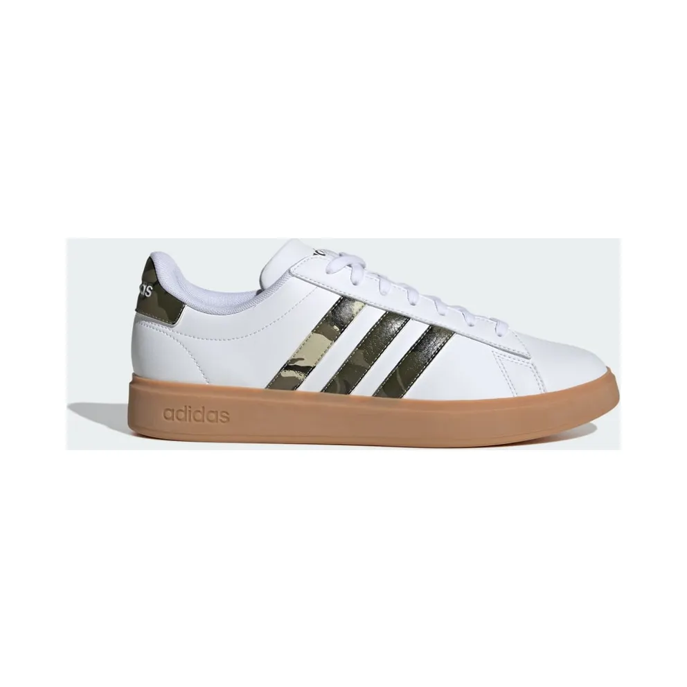 adidas Grand Court 2.0 Cloud White / Olive Strata / Putty Grey (ID2955)