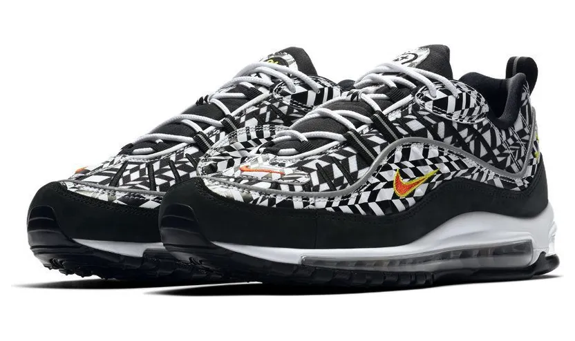 Nike Air Max 98 AOP Camo Black White (AQ4130-100)