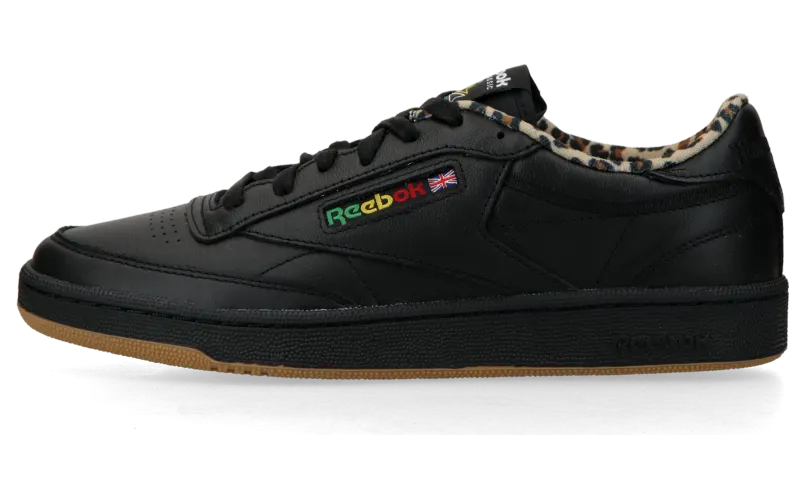 Reebok x Wacko Maria Club C 85 Vintage (black / leopard / gum) – RMIA04HC99LEA0081061