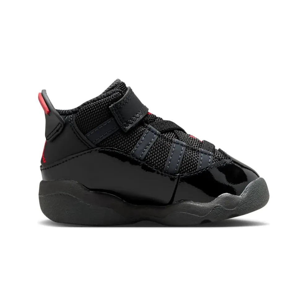 Jordan 6 Rings TD “Black Anthracite Fire Red” (323420-026)
