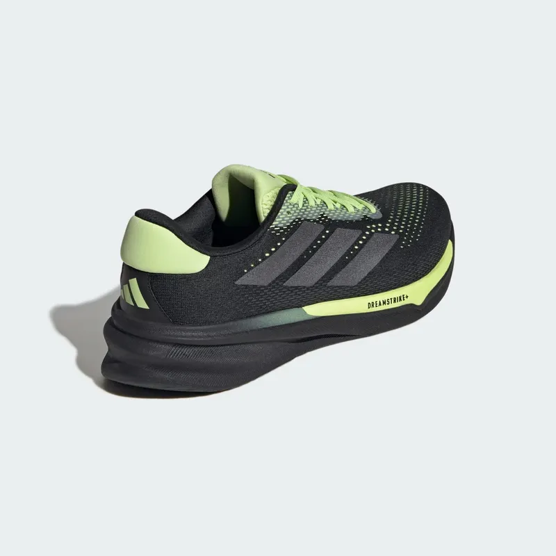 Adidas Supernova Stride 2 Running Shoes Core Black / Iron Metallic / Pulse Lime (JI1419)