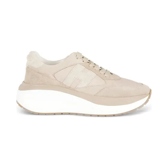 Hogan Sneakers met logo – Beige (HXW7140GA40N1M)