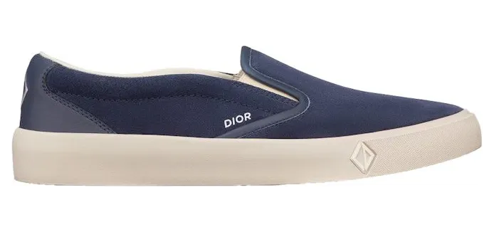 Dior B101 Slip-On Navy Blue Suede Calfskin (3SN296ZRG_H520)