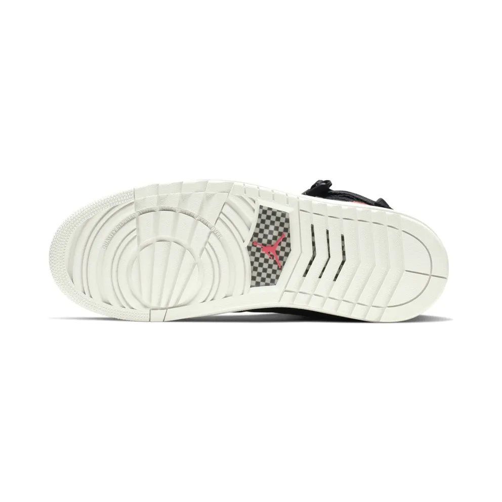 Jordan 1 Moto Black Infrared 23 Black/Light Bone-Infrared 23 (AT3146-006)