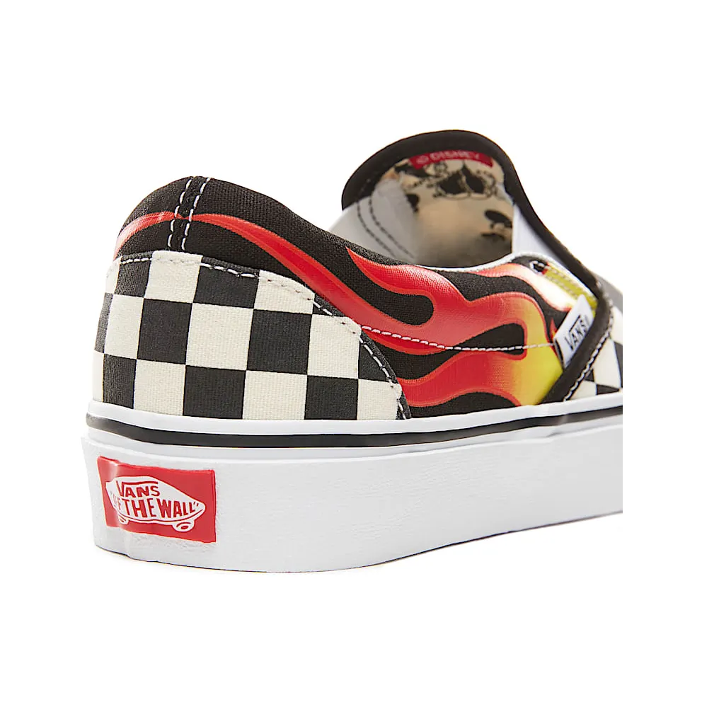 Vans Slip-On Disney Mickey and Minnie (W) Mickey Mouse And Minnie Mouse/Checker Flame (VN0A38F7UJ4)