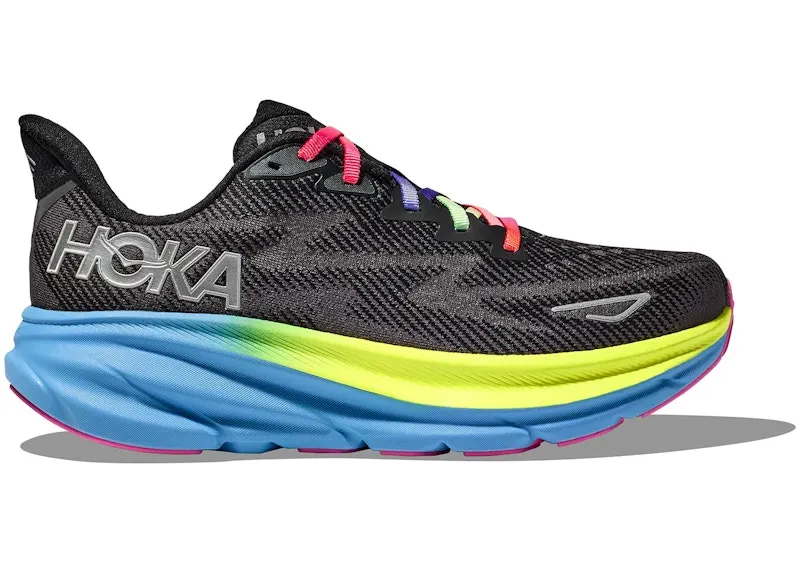 Hoka One Clifton 9 Black All Aboard Multi-Color (1127896-BAAB)