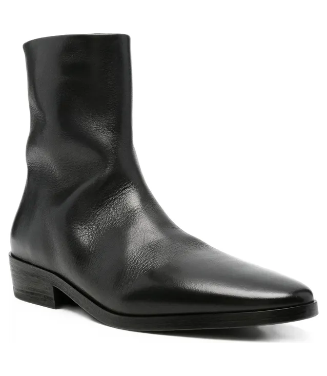 Marsèll Side-zip Leather Ankle “Black” (MM4975 P009 666) (3)