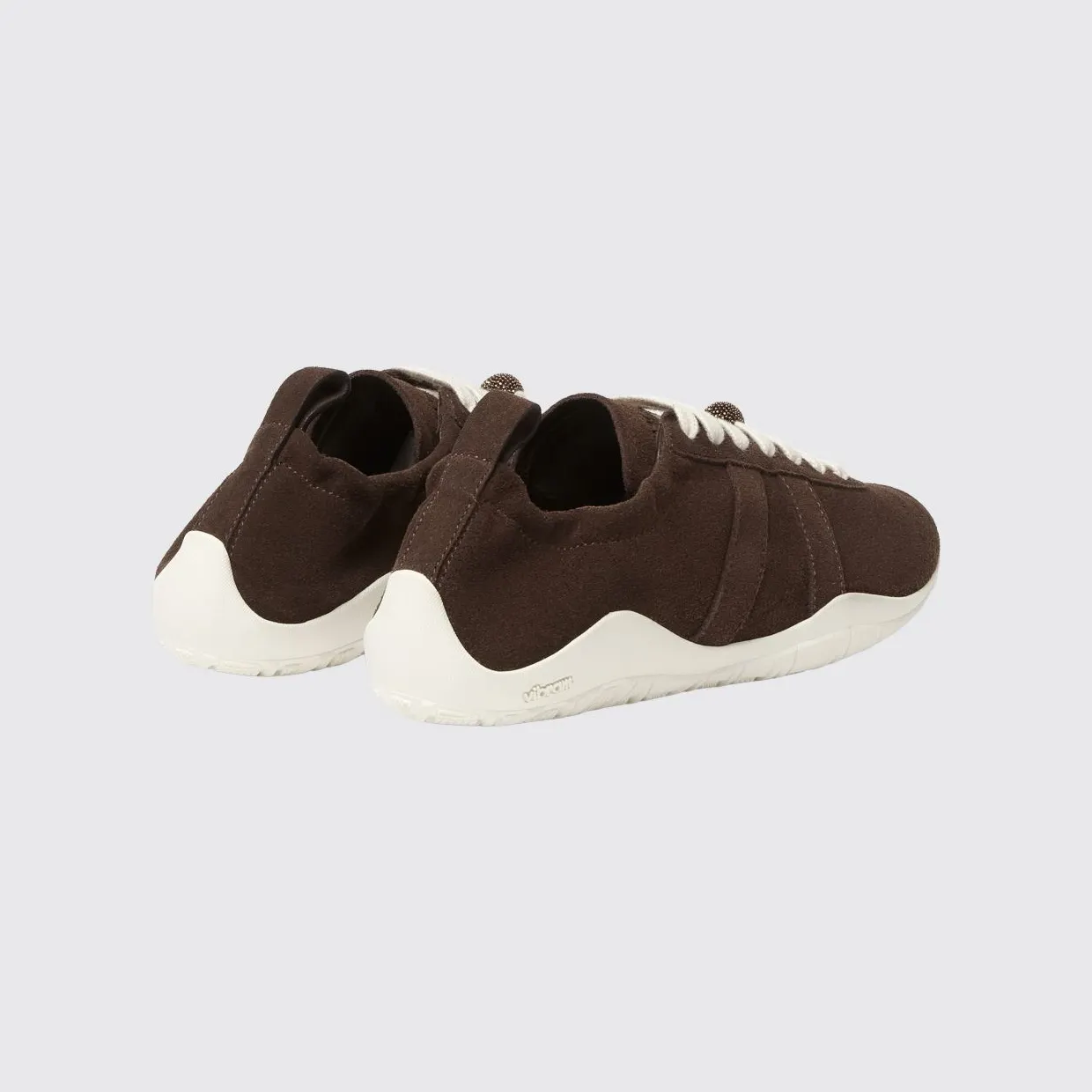 Fabiana Filippi Suede Low-Top Sneakers with Vibram Sole Ebony (ASD216A825M5081269) (2)