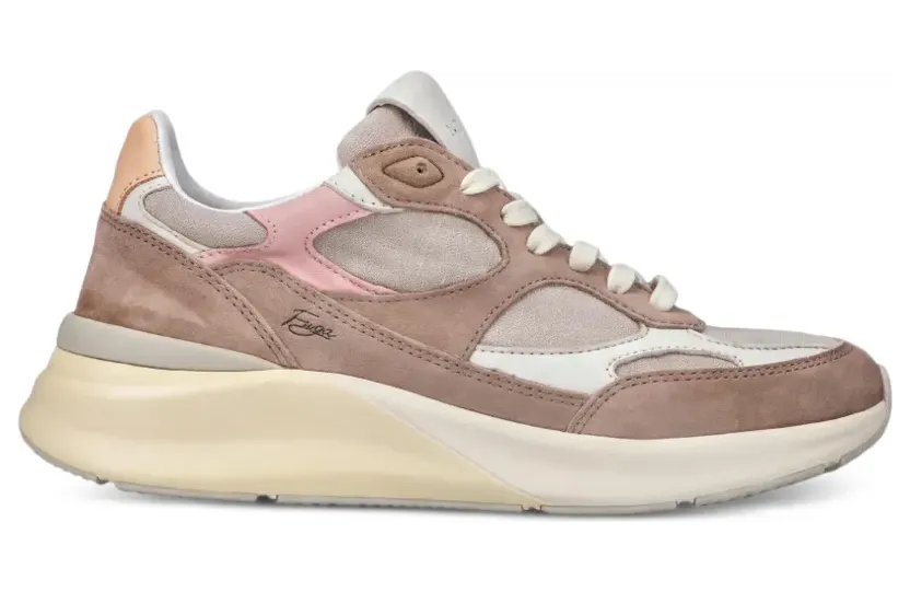 D.A.T.E. Fuga sneakers met suède vlakken – Bruin (W441F2NTTA)